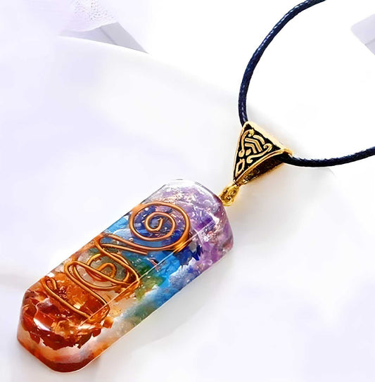 Titanium Quartz Stone Pendant - Elevate Your Energy, Transform Your Presence