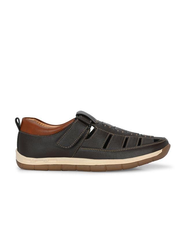 Mens Luxury Feet Brown Leather Sandals- Lord Lifestyle