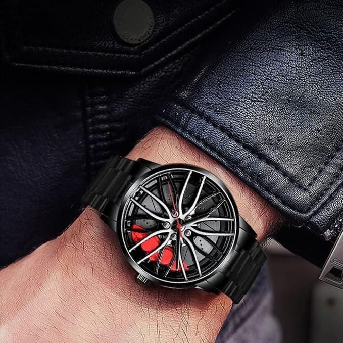 Stereoscopic Car Wheel Watch - Unique Automotive-Inspired Timepiece by Lord Lifestyle