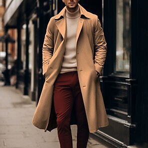 Men's Double-Breasted Trench Coat with Belt - Timeless Elegance for the Modern Gentleman | Lord Lifestyle