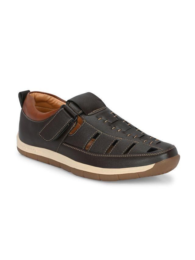 Mens Luxury Feet Brown Leather Sandals- Lord Lifestyle