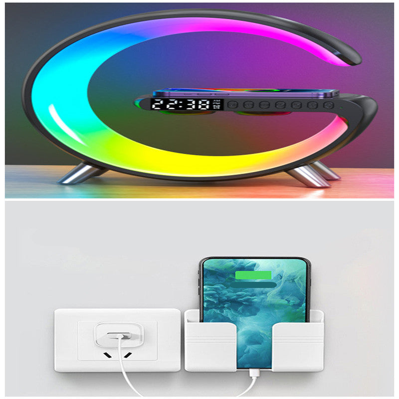 New Intelligent G Shaped LED Lamp Bluetooth Speake Wireless Charger Atmosphere Lamp App Control For Bedroom Home Decor by Lord Lifestyle