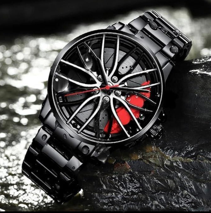 Stereoscopic Car Wheel Watch - Unique Automotive-Inspired Timepiece by Lord Lifestyle